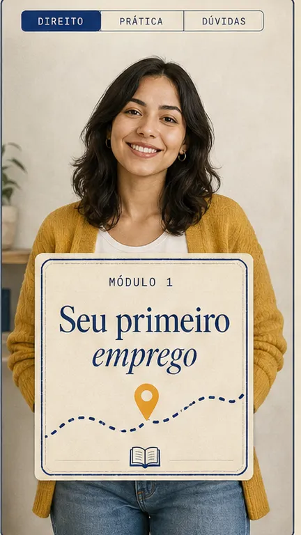 Primeira tela do estilo Caderno de percurso